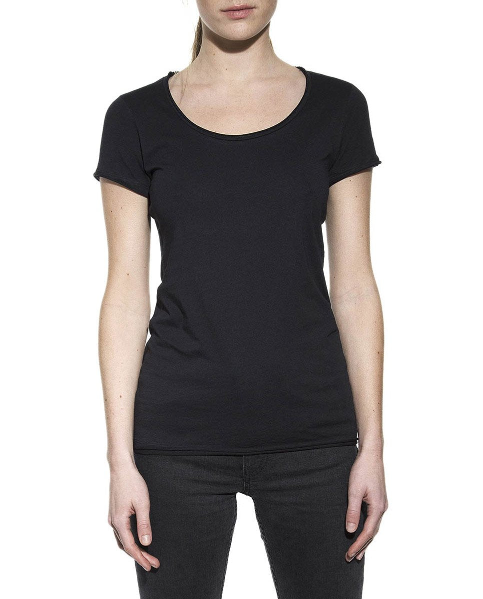 CREW-NECK RELAXED BLACK by MIRTO