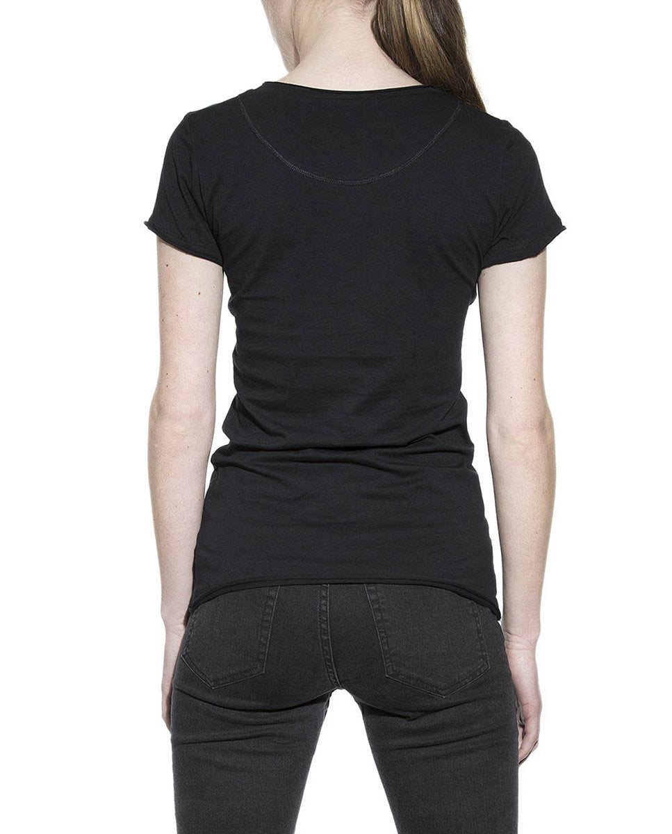 CREW-NECK RELAXED BLACK by MIRTO