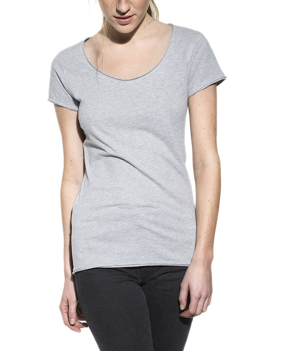 CREW-NECK RELAXED GREY MELANGE by MIRTO