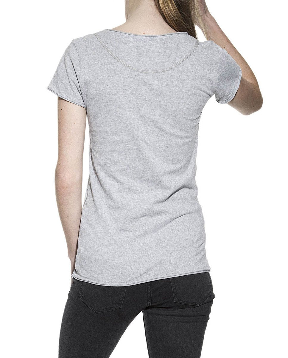 CREW-NECK RELAXED GREY MELANGE by MIRTO