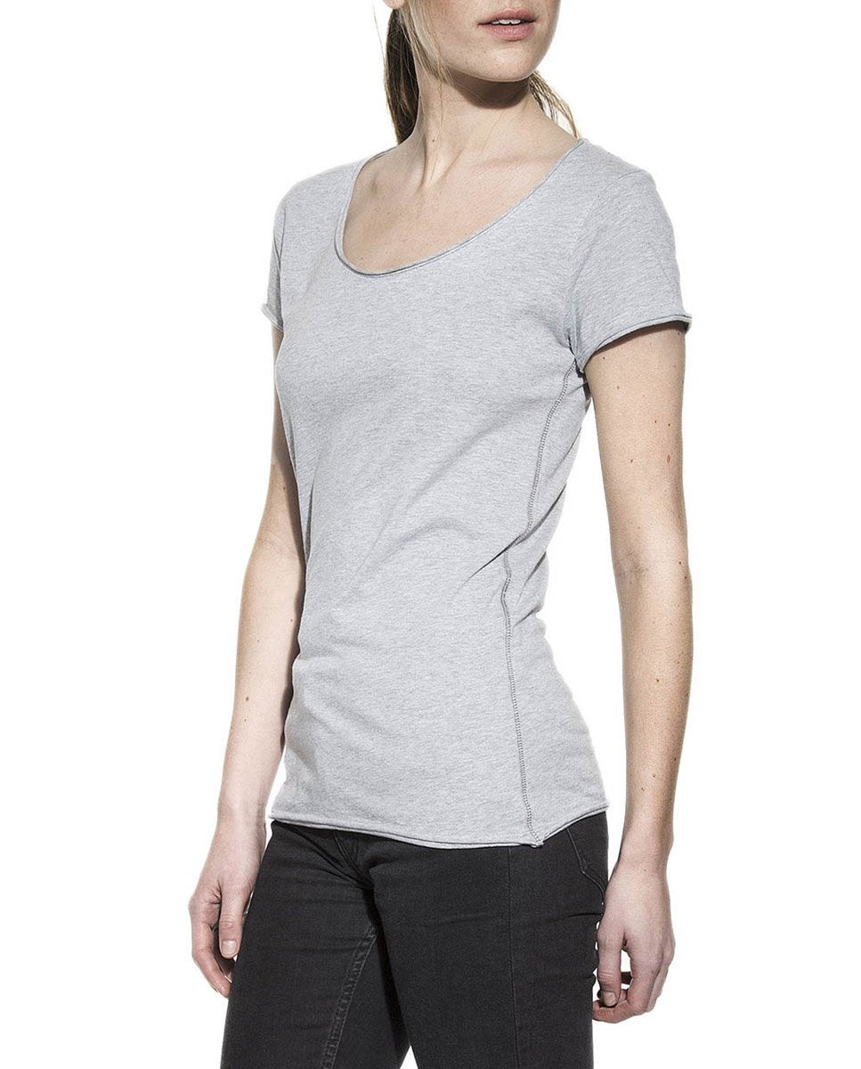 CREW-NECK RELAXED GREY MELANGE by MIRTO