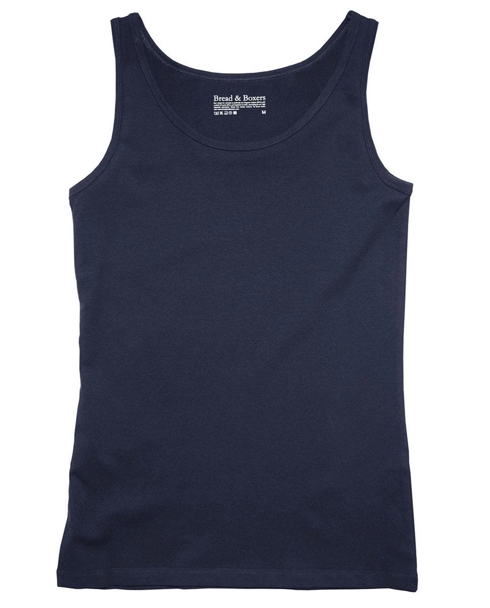 TANK RIBBED DARK NAVY by MIRTO