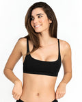 Sujetador deportivo algodón orgánico negro