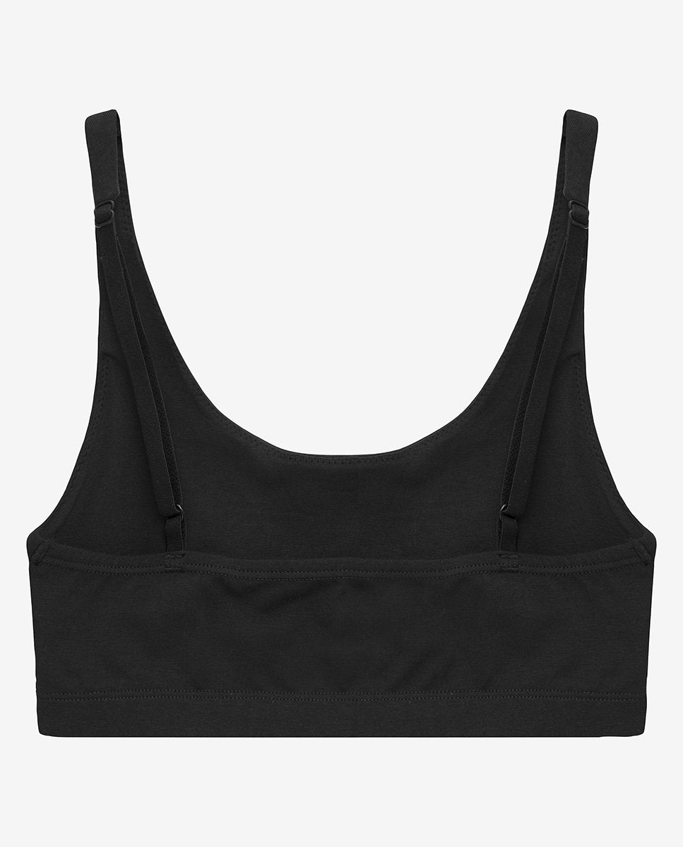 Sujetador deportivo algodón orgánico negro