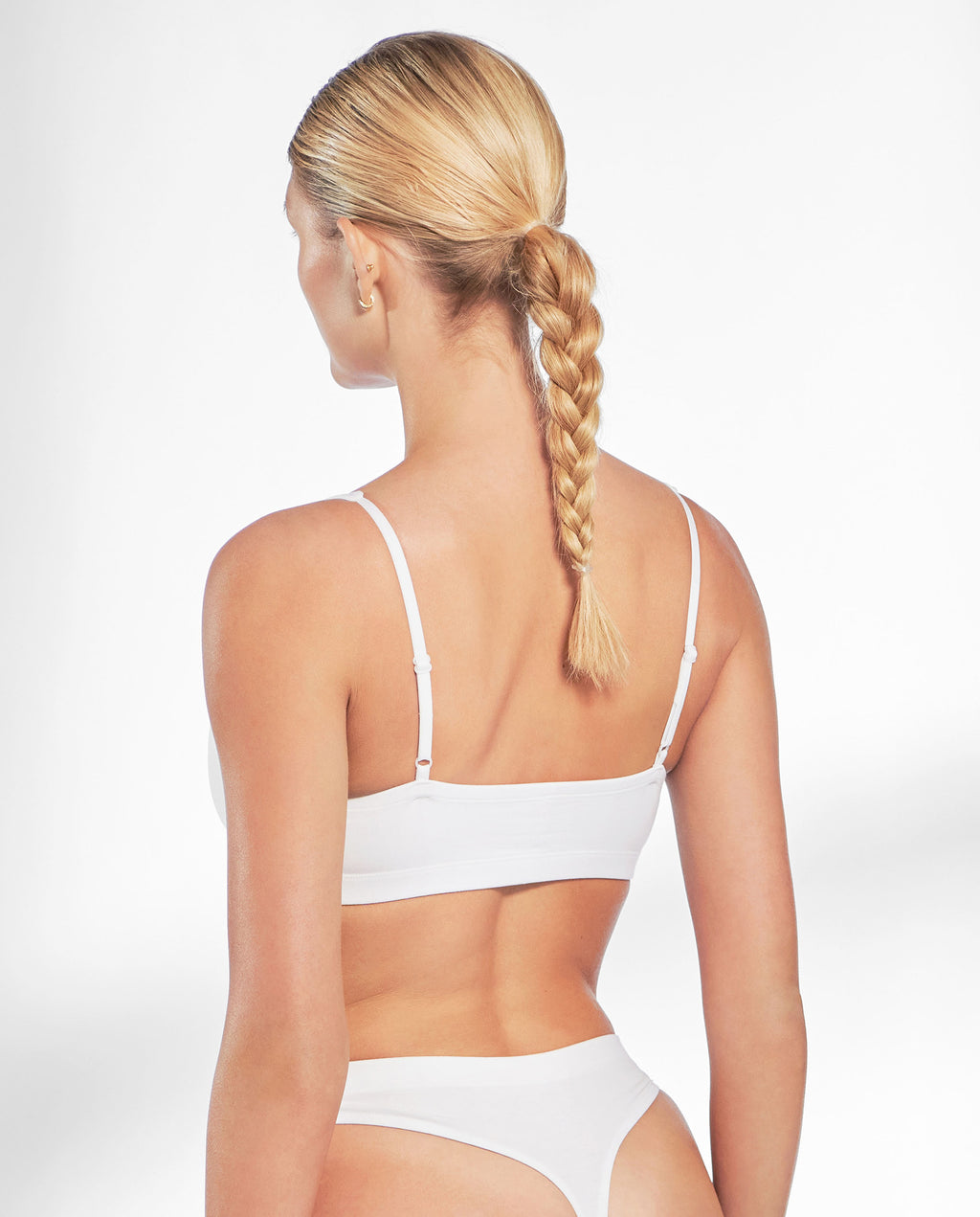 Sujetador de triángulo algodón blanco by Bread&Box