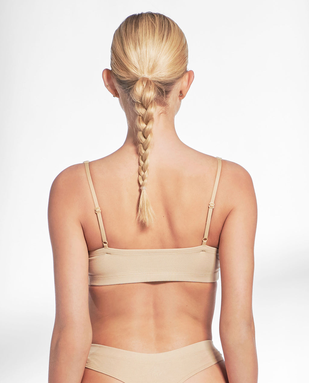Sujetador de triángulo algodón beige by Bread&Boxe