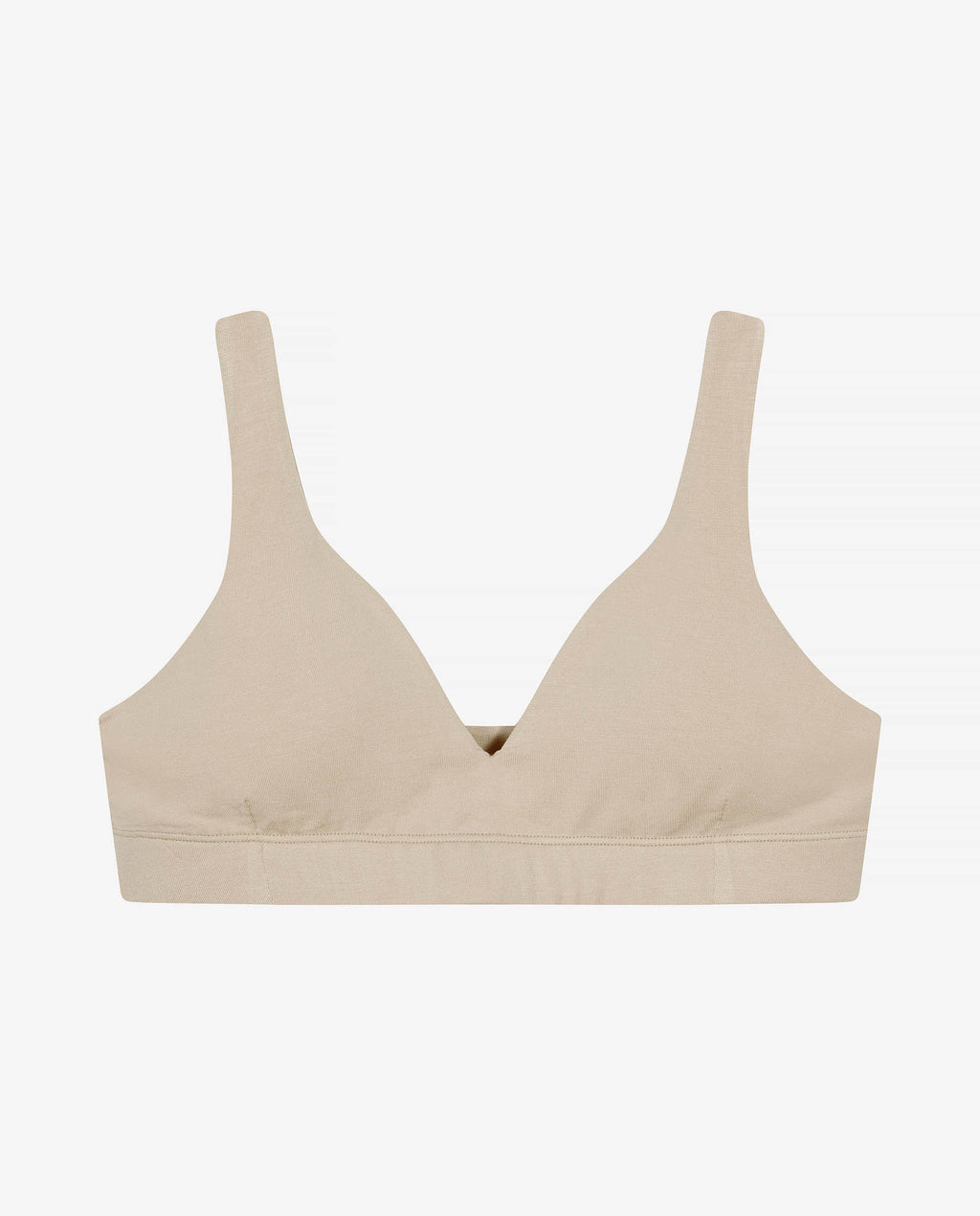 Sujetador modal elástico con relleno beige