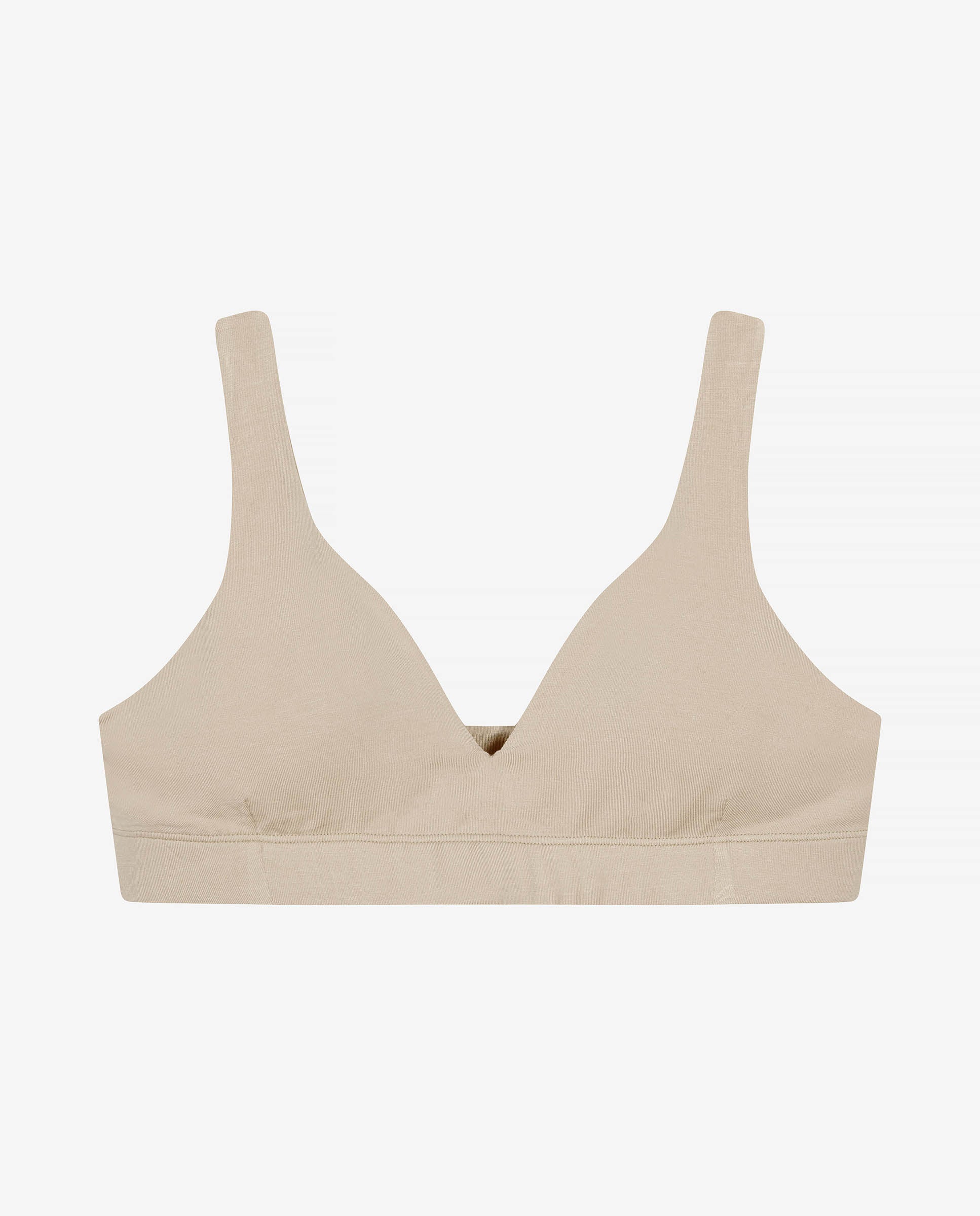 Sujetador modal elástico con relleno beige