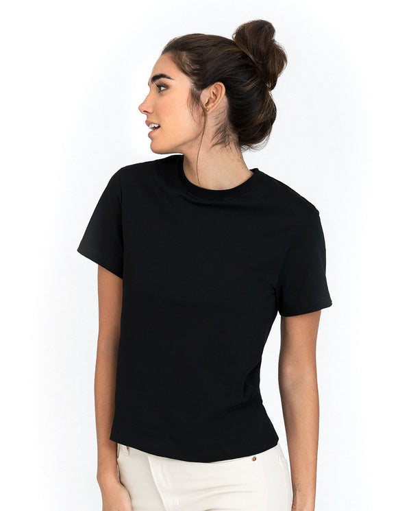 Camiseta clásica algodón orgánico negra