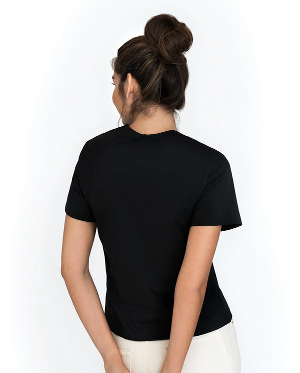 Camiseta clásica algodón orgánico negra