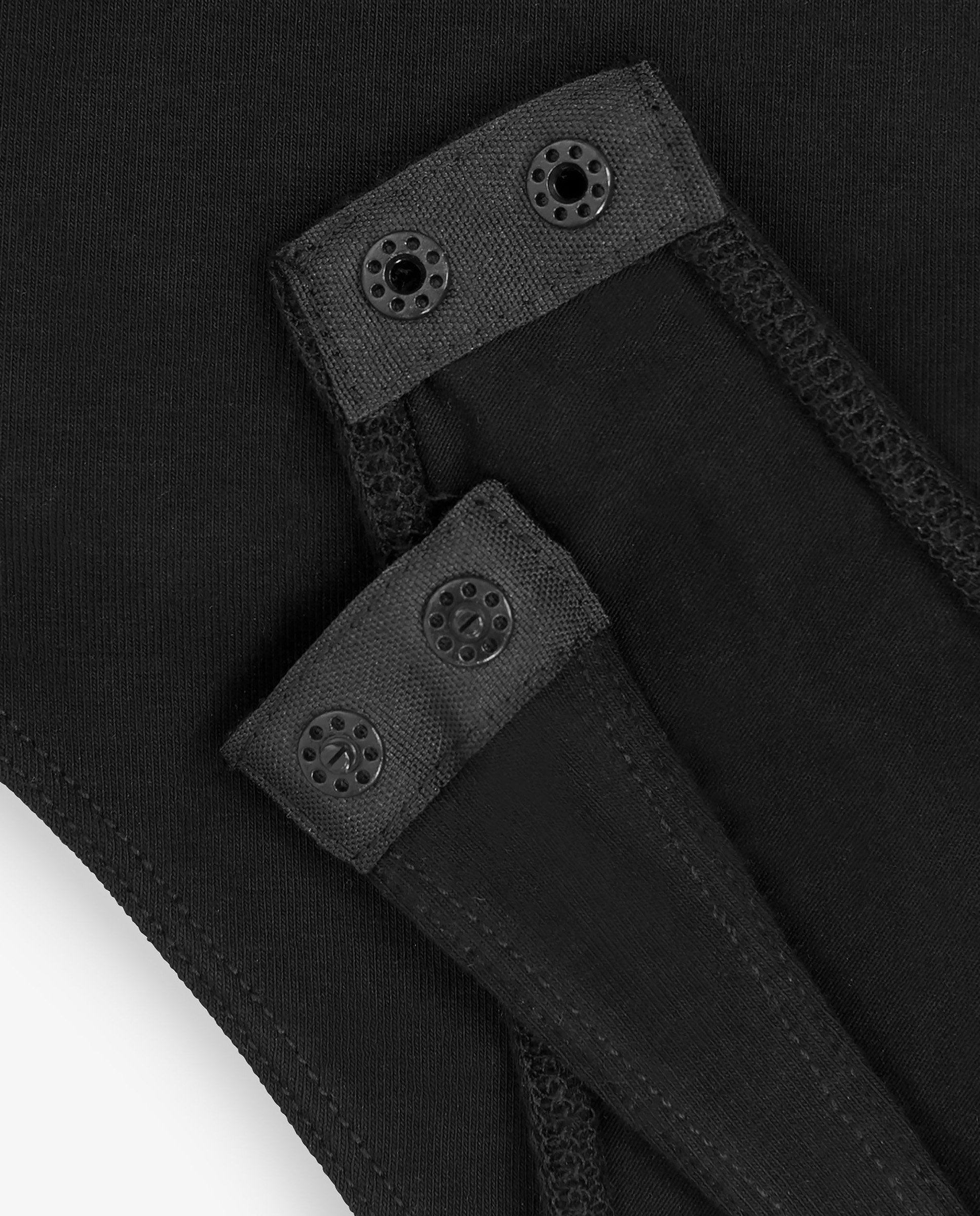 Body algodón orgánico con mangas ajustadas negro