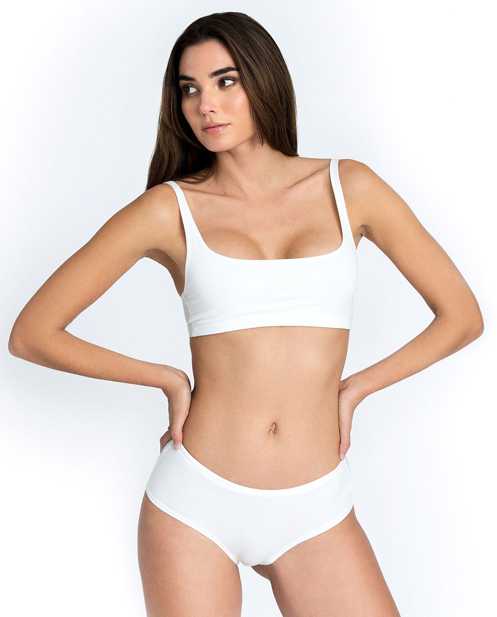 Braguita hipster algodón orgánico blanca