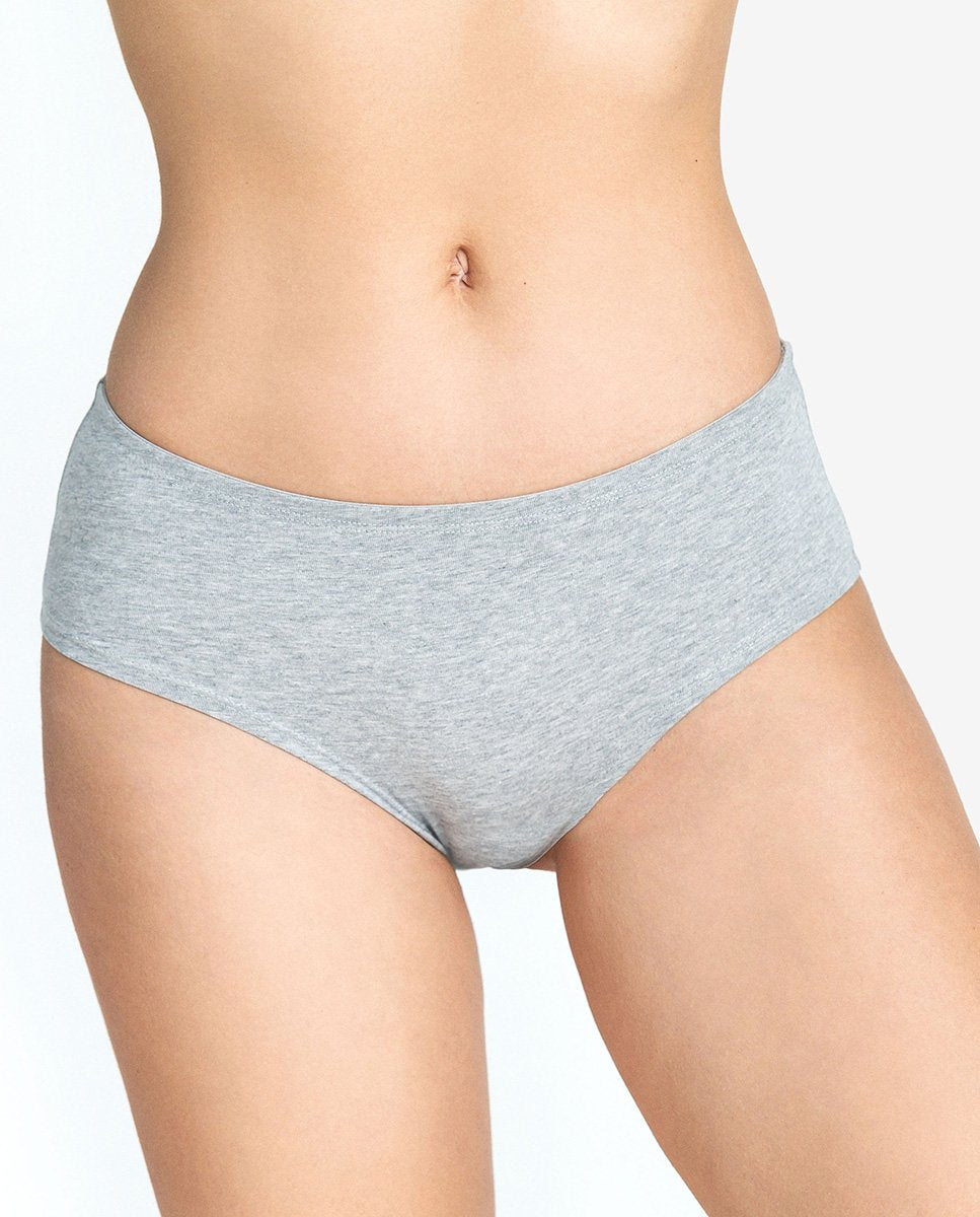 Braguita hipster algodón orgánico gris melange