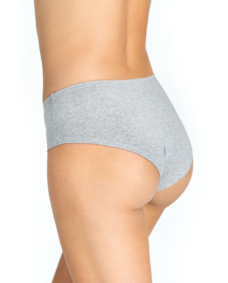 Braguita hipster algodón orgánico gris melange