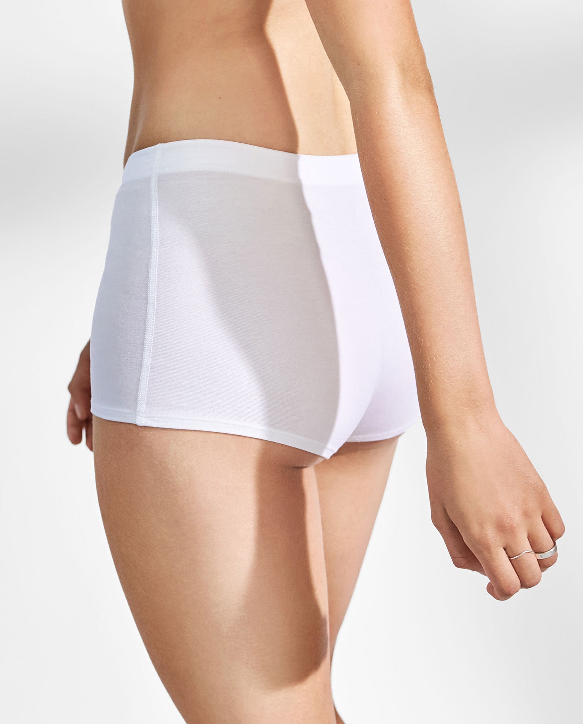 Bóxer modal elástico blanco
