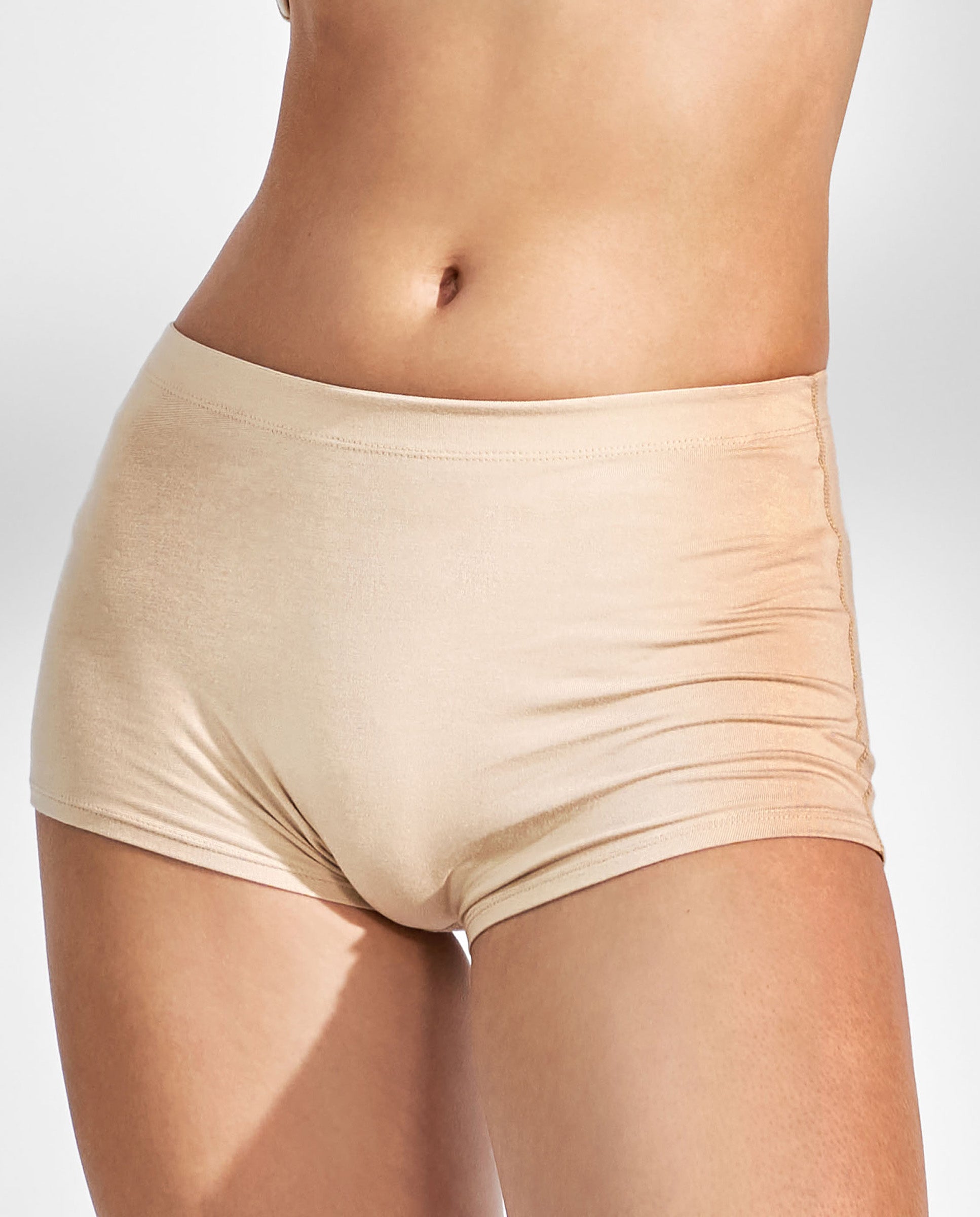 Bóxer modal elástico beige